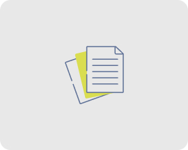 Ícone representativo de artigo com documentos